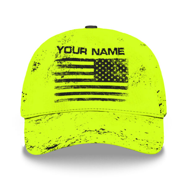 3D-Printed-Classic-Cap-Reflective-Tapes-Yellow-Neon-USA-Flag-Safety-Workwear-For-Workers,-Runners,-Cyclists,-Patriotic-1