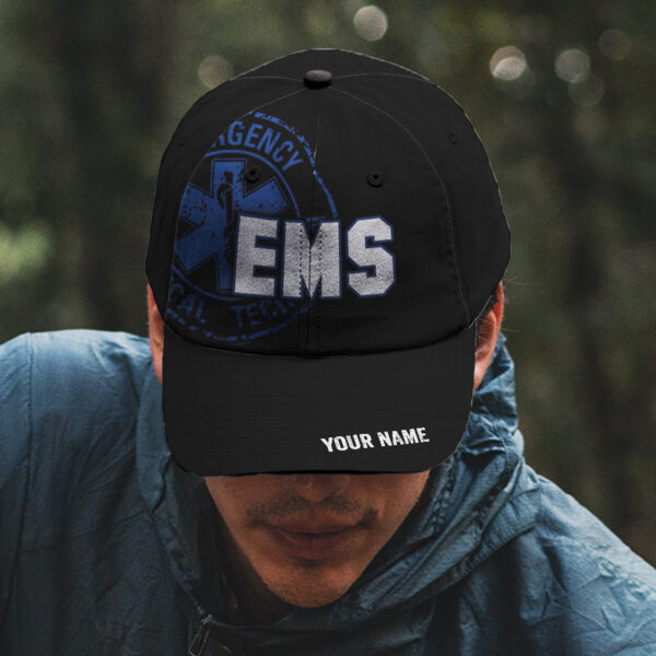 Hi Vis Cap EMS Custom Name Safety 7