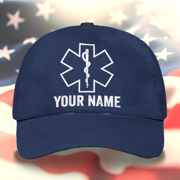 Hi Vis Cap EMT Custom Name Safety 4