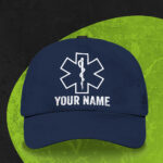 Hi Vis Cap EMT Custom Name Safety 5