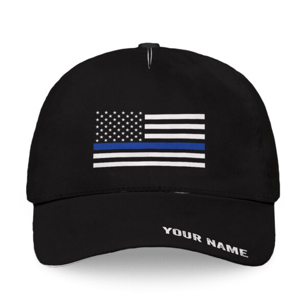 Hi Vis Cap Thin Blue Line Custom Name Safety 1