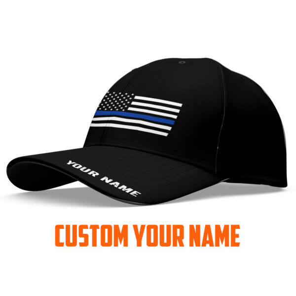 Hi Vis Cap Thin Blue Line Custom Name Safety 2