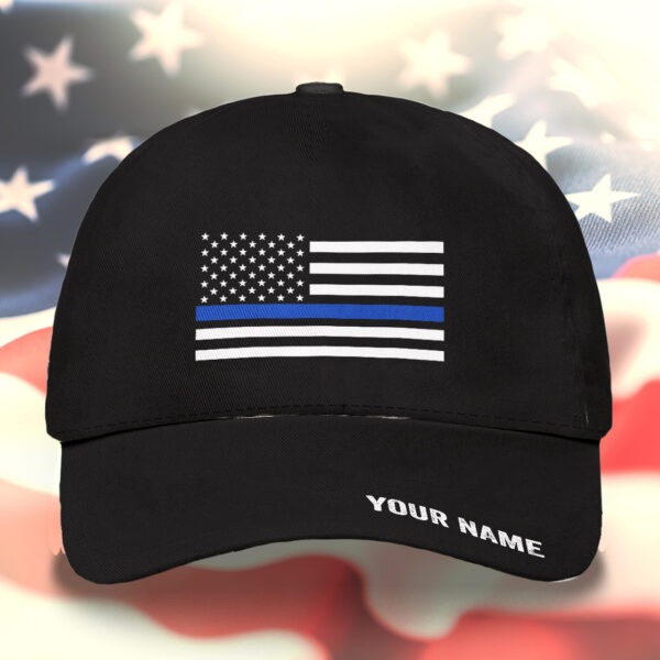 Hi Vis Cap Thin Blue Line Custom Name Safety 4