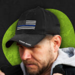 Hi Vis Cap Thin Blue Line Custom Name Safety 6