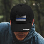 Hi Vis Cap Thin Blue Line Custom Name Safety 7