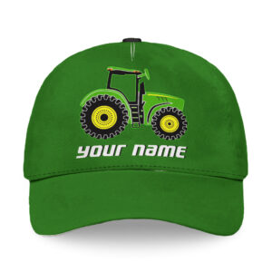 Hi Vis Cap Reflective Yellow Green Tractor Custom Name Safety