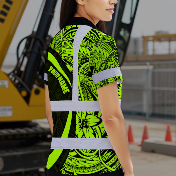 Hi-Vis-Hawaiian-Shirt-Reflective-Tapes-Hawaiian-Polynesian-Tribal-Custom-Name-Safety-Workwear-Workers,-Truckers-6