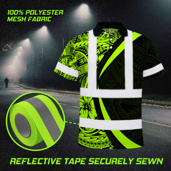 Hi-Vis-Hawaiian-Shirt-Reflective-Tapes-Hawaiian-Polynesian-Tribal-Custom-Name-Safety-Workwear-Workers,-Truckers-8