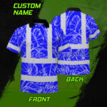 Hi-Vis-Polo-Shirt-Reflective-Tapes-Blue-Neon-Flowers-Custom-Name-Safety-Workwear-For-Workers,-Truckers,-Operators-2