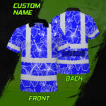 Hi-Vis-Polo-Shirt-Reflective-Tapes-Blue-Neon-Flowers-Custom-Name-Safety-Workwear-For-Workers,-Truckers,-Operators-2