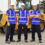 Hi-Vis-Polo-Shirt-Reflective-Tapes-Blue-Neon-Flowers-Custom-Name-Safety-Workwear-For-Workers,-Truckers,-Operators-7