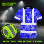 Hi-Vis-Polo-Shirt-Reflective-Tapes-Blue-Neon-Flowers-Custom-Name-Safety-Workwear-For-Workers,-Truckers,-Operators-8