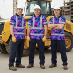Hi-Vis-Polo-Shirt-Reflective-Tapes-Gradient-Blue-Violet-Custom-Name-Safety-Workwear-For-Workers,-Truckers,-Operators-7