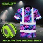 Hi-Vis-Polo-Shirt-Reflective-Tapes-Gradient-Blue-Violet-Custom-Name-Safety-Workwear-For-Workers,-Truckers,-Operators-8