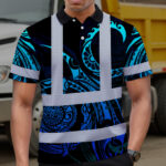 Hi-Vis-Polo-Shirt-Reflective-Tapes-Gradient-Turtle-Hawaiian-Polynesian-Tribal-Custom-Name-5