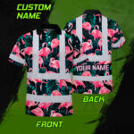Hi-Vis-Polo-Shirt-Reflective-Tapes-Hawaii-Flamingo-Custom-Name-Safety-Workwear-For-Workers,-Truckers,-Operators-2