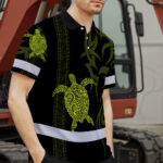 Hi-Vis-Polo-Shirt-Reflective-Tapes-Lime-Neon-Hawaiian-Polynesian-Tribal-Custom-Name-4