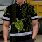 Hi-Vis-Polo-Shirt-Reflective-Tapes-Lime-Neon-Hawaiian-Polynesian-Tribal-Custom-Name-5
