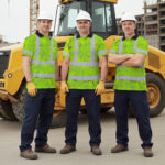 Hi-Vis-Polo-Shirt-Reflective-Tapes-Lime-Neon-White-2-Flowers-Custom-Name-Safety-Workwear-For-Workers,-Truckers,-Operators-7