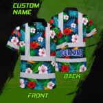 Hi-Vis-Polo-Shirt-Reflective-Tapes-Neon-Pink-Flowers-Custom-Name-2