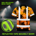 Hi-Vis-Polo-Shirt-Reflective-Tapes-Orange-And-Black-Flowers-Custom-Name-And-Logo-Safety-Workwear-For-Workers,-Truckers,-Operators,-Company-8