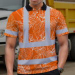 Hi-Vis-Polo-Shirt-Reflective-Tapes-Orange-Neon-Flowers-Custom-Name-Safety-Workwear-For-Workers,-Truckers,-Operators-5