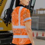 Hi-Vis-Polo-Shirt-Reflective-Tapes-Orange-Neon-Flowers-Custom-Name-Safety-Workwear-For-Workers,-Truckers,-Operators-6