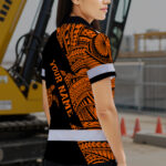 Hi-Vis-Polo-Shirt-Reflective-Tapes-Orange-Neon-Turtle-Hawaii-Custom-Name-6