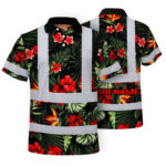 Hi-Vis-Polo-Shirt-Reflective-Tapes-Red-Neon-Flowers-Custom-Name-Safety-Workwear-For-Workers,-Truckers,-Operators-1