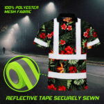 Hi-Vis-Polo-Shirt-Reflective-Tapes-Red-Neon-Flowers-Custom-Name-Safety-Workwear-For-Workers,-Truckers,-Operators-8