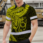 Hi-Vis-Polo-Shirt-Reflective-Tapes-Yellow-Neon-Hawaii-Octopus-Custom-3