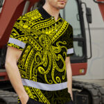 Hi-Vis-Polo-Shirt-Reflective-Tapes-Yellow-Neon-Hawaii-Octopus-Custom-4