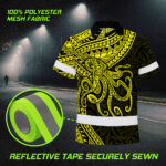 Hi-Vis-Polo-Shirt-Reflective-Tapes-Yellow-Neon-Hawaii-Octopus-Custom-8