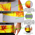 Hi-Vis-Shirt-Reflective-Tapes-Orange-Neon-And-Yellow-Flowers-Custom-Name-Safety-Workwear-For-Workers,-Truckers,-Operators-7