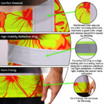 Hi-Vis-Shirt-Reflective-Tapes-Orange-Neon-And-Yellow-Flowers-Custom-Name-Safety-Workwear-For-Workers,-Truckers,-Operators-8