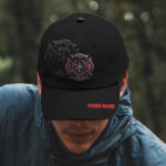 High Visibility Cap Firefighter First In Last Out Custom Name 6