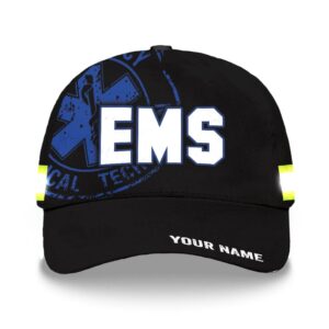 Hi Vis Cap Reflective EMS Custom Name Safety Workwear