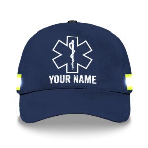 Hi Vis Cap Reflective EMT Custom Name Safety Workwear