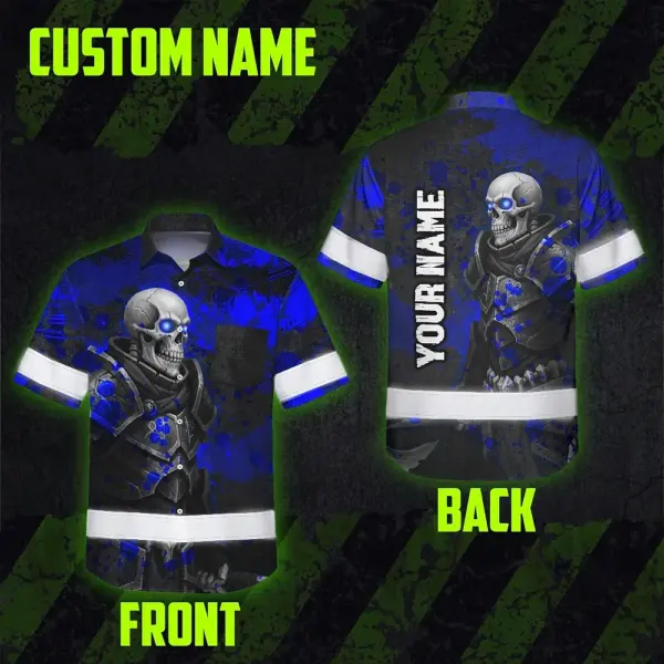 hi-vis-hawaiian-shirt-reflective-tapes-blue-grey-neon-skull-custom-671e3.webp