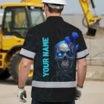 hi-vis-hawaiian-shirt-reflective-tapes-blue-neon-skull-custom-name-c3625.webp