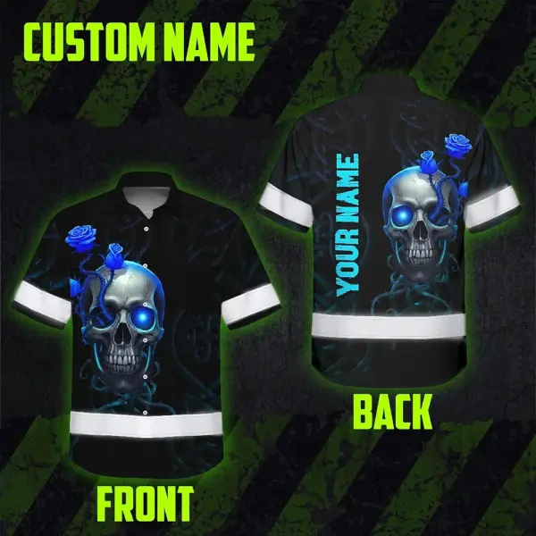 hi-vis-hawaiian-shirt-reflective-tapes-blue-neon-skull-custom-name-fbe56.webp