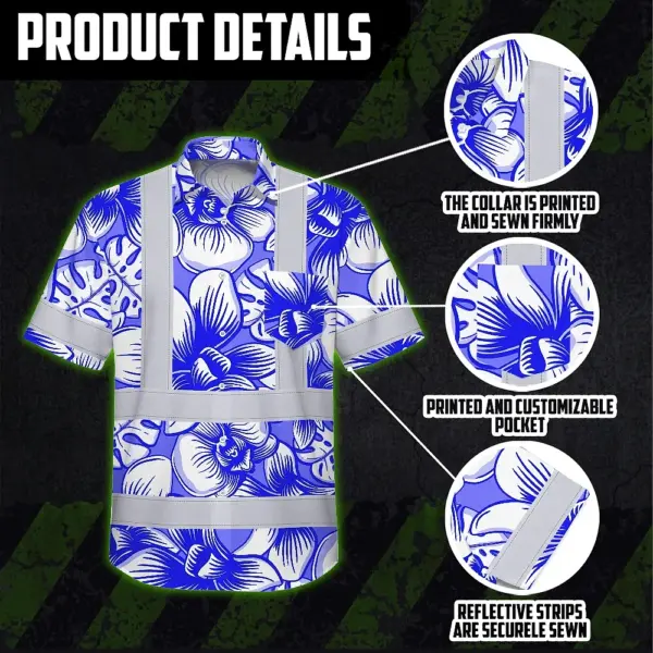 hi-vis-hawaiian-shirt-reflective-tapes-blue-neon-white-orchid-custom-3039e.webp