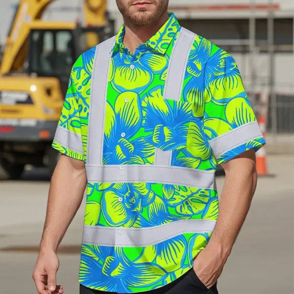 hi-vis-hawaiian-shirt-reflective-tapes-green-neon-blue-orchid-custom-e53f1.webp