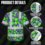 hi-vis-hawaiian-shirt-reflective-tapes-green-neon-violet-plumeria-660ec.webp
