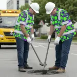 hi-vis-hawaiian-shirt-reflective-tapes-green-neon-violet-plumeria-ea11c.webp