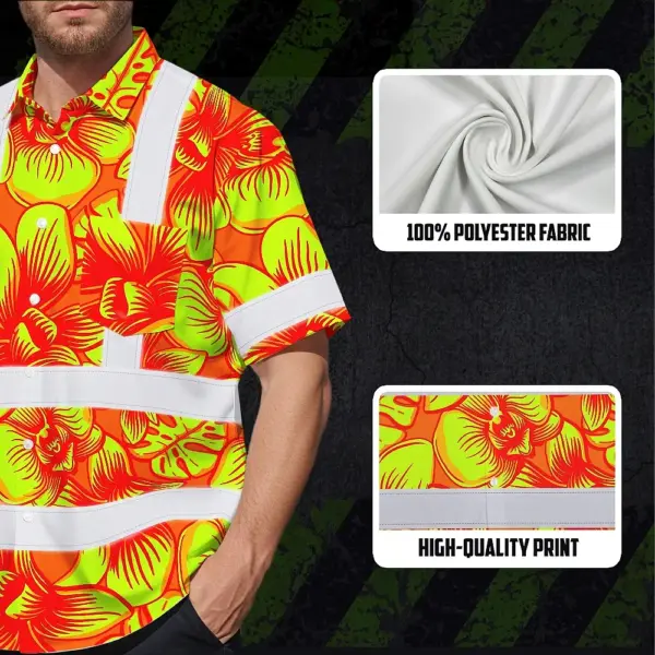 hi-vis-hawaiian-shirt-reflective-tapes-orange-neon-yellow-orchid-5740a.webp