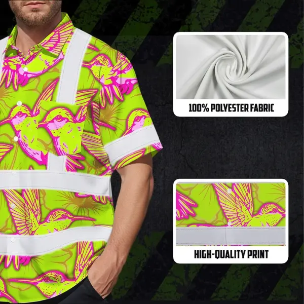 hi-vis-hawaiian-shirt-reflective-tapes-pink-neon-lime-hummingbird-268e5.webp