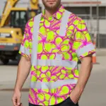 hi-vis-hawaiian-shirt-reflective-tapes-pink-neon-lime-plumeria-4a744.webp