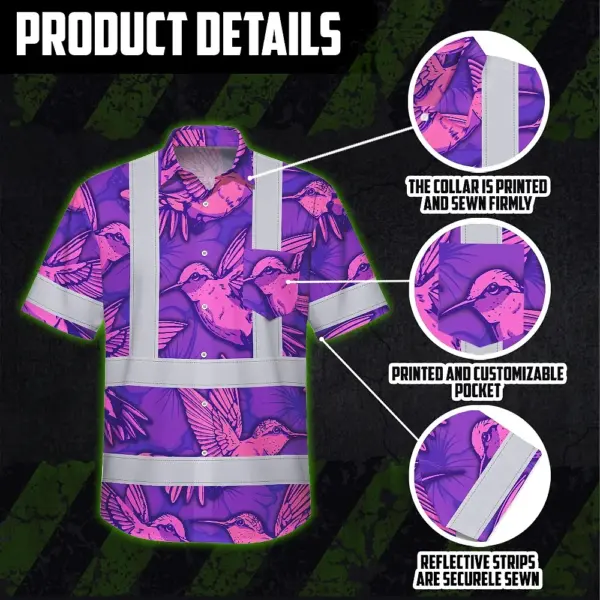 hi-vis-hawaiian-shirt-reflective-tapes-pink-neon-violet-hummingbird-6a9da.webp