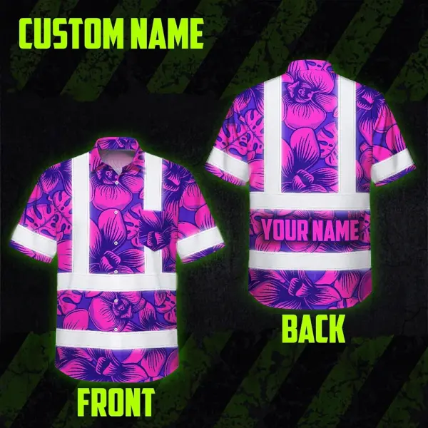 hi-vis-hawaiian-shirt-reflective-tapes-pink-neon-violet-orchid-9538e.webp